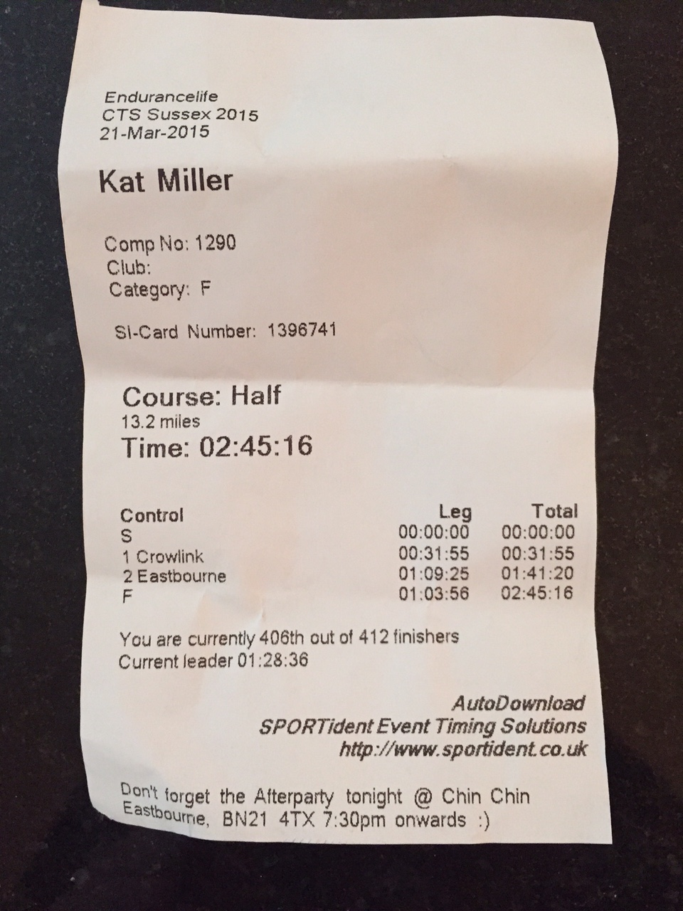 Race Review: CTS Sussex Half – the return