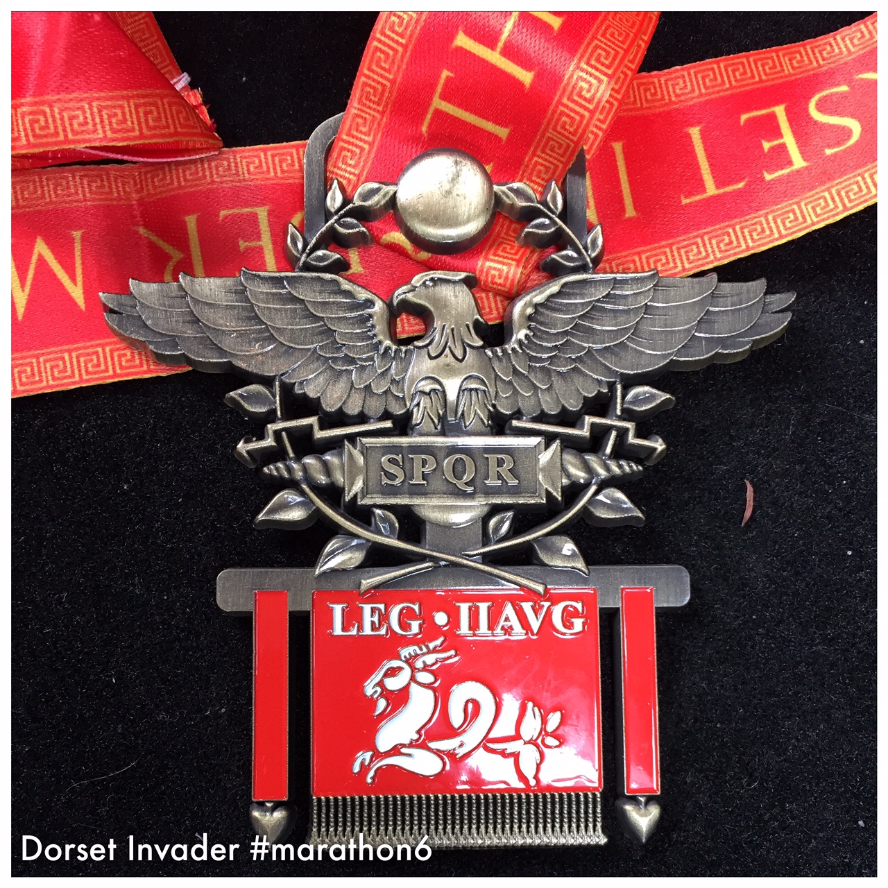 image - dorset invader marathon medal