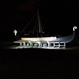 image of Hugin Ship in the dark