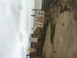 Image of signs at Dymchurch firing range