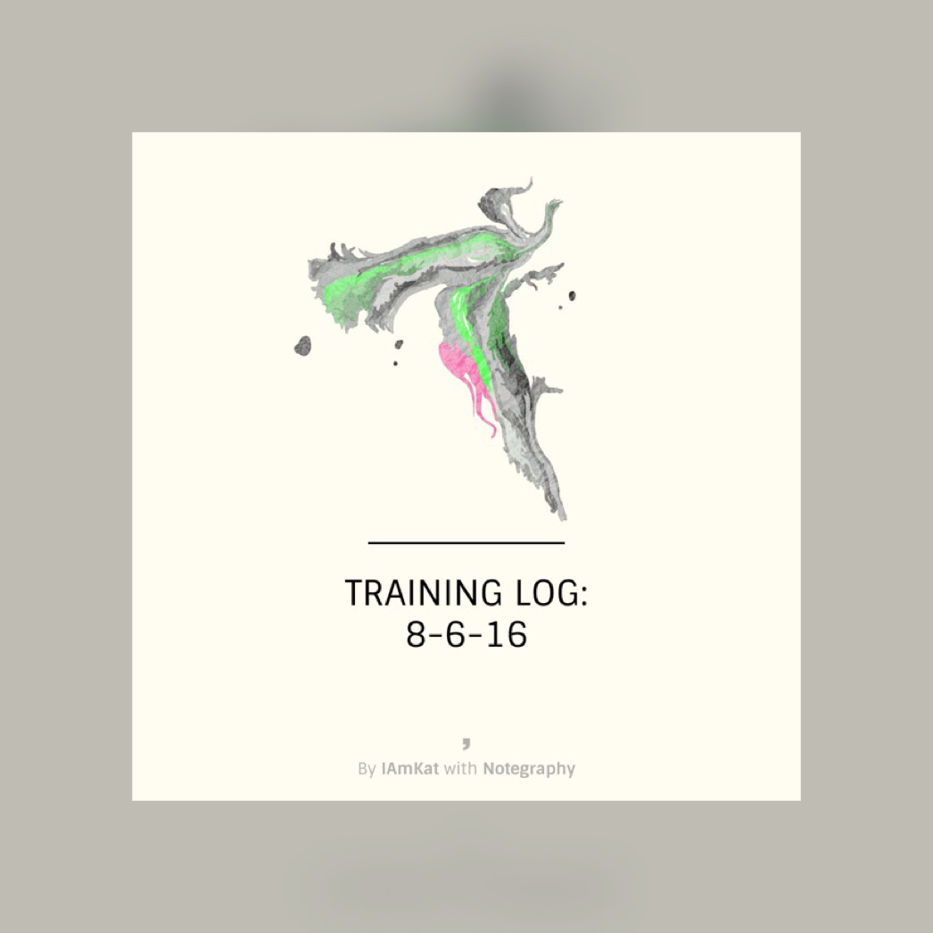 Image - training log 8-6-16