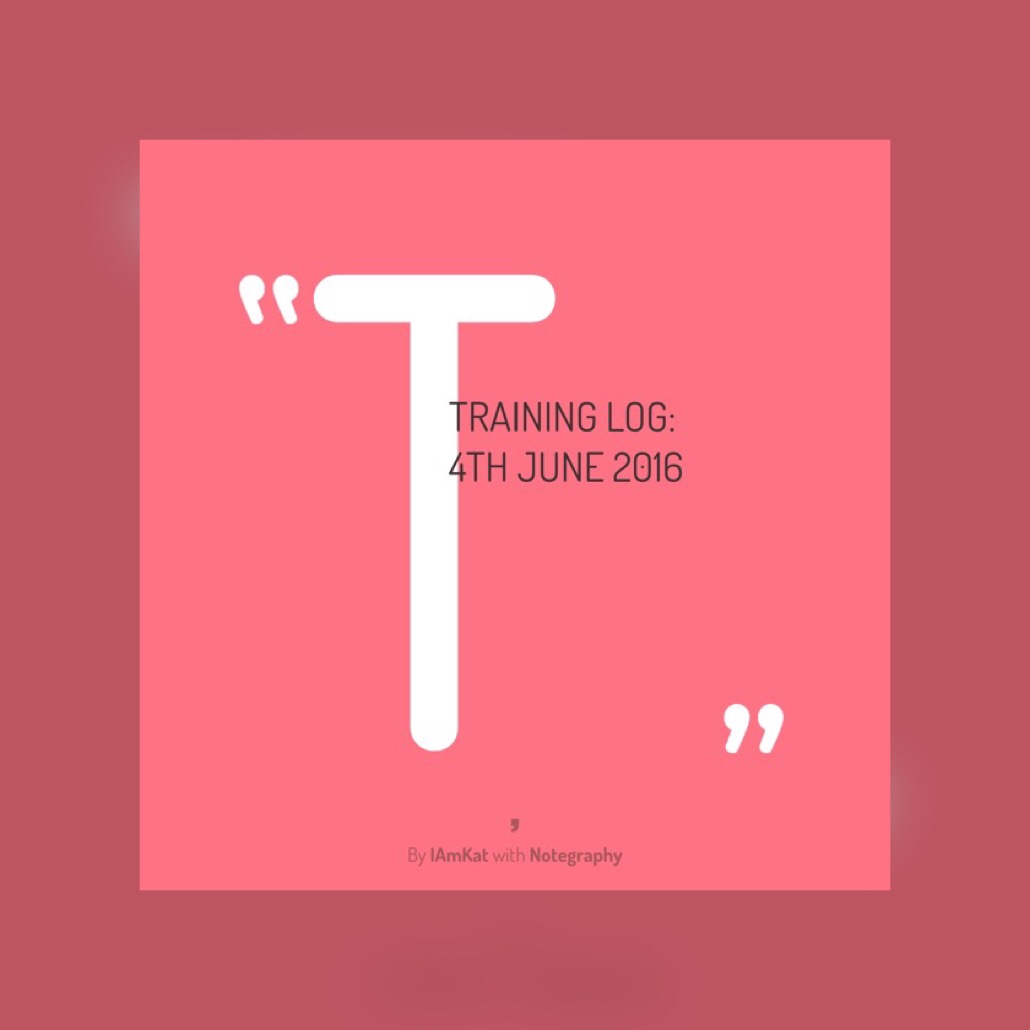 Training Log: 4-6-16