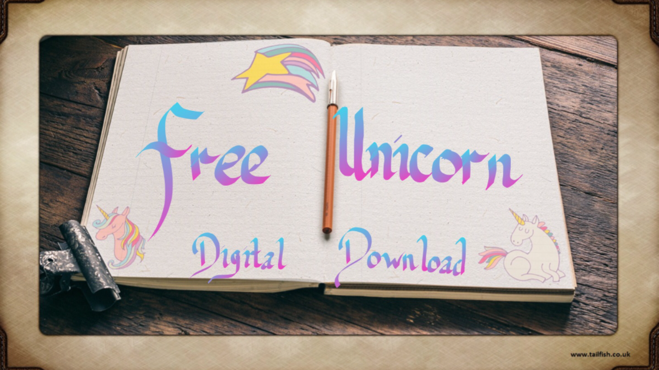 Free Unicorn (Digital Printable Journal insert)