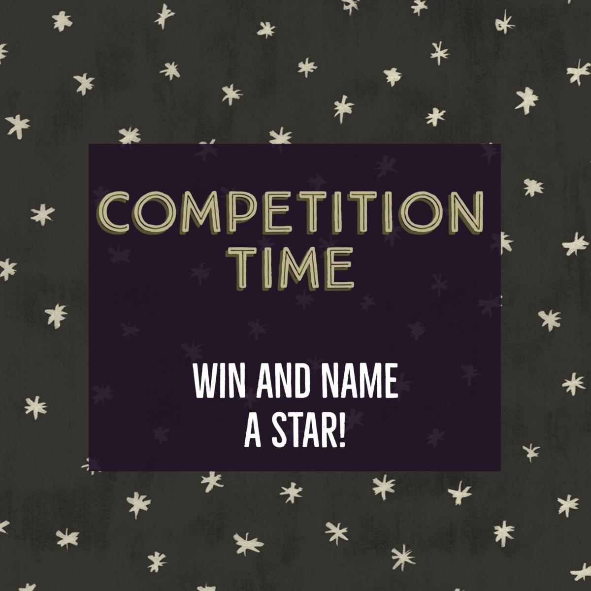 Competition Time: Name a Star