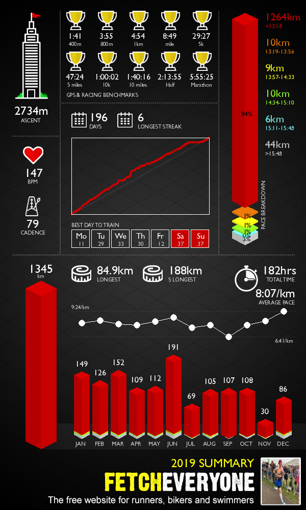 Annual Running Infographic